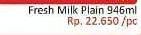 Promo Harga BROOKFARM Fresh Milk Plain 946 ml - Hari Hari