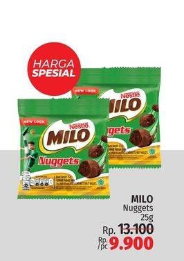 Promo Harga Milo Nuggets Cokelat 25 gr - LotteMart