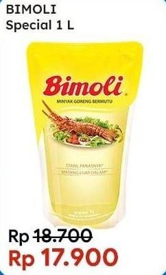 Promo Harga BIMOLI Minyak Goreng Spesial 1000 ml - Indomaret