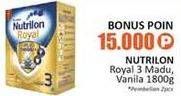Promo Harga NUTRILON Royal 3 Susu Pertumbuhan Madu, Vanila 1800 gr - Alfamidi