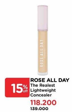 Promo Harga Rose All Day The Realest Lightweight Concealer 150 gr - Watsons