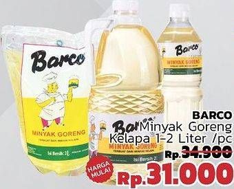 Promo Harga BARCO Minyak Goreng Kelapa 1000 ml - LotteMart