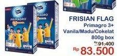 Promo Harga FRISIAN FLAG Primagro 3+ Vanilla, Cokelat, Madu 800 gr - Indomaret