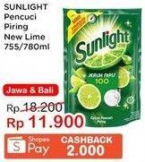 Promo Harga SUNLIGHT Pencuci Piring Jeruk Nipis 100 755 ml - Indomaret