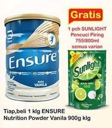 Promo Harga ENSURE Nutrition Powder FOS Vanila 900 gr - Indomaret