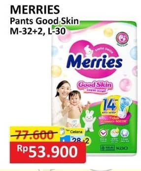 Promo Harga Merries Pants Good Skin M34, L30 30 pcs - Alfamart