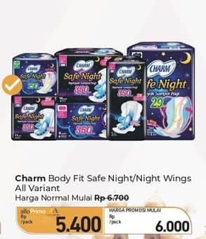 Promo Harga Charm Safe Night All Variants 4 pcs - Carrefour