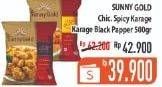 Promo Harga SUNNY GOLD Chicken Karaage Hot Spicy, Blackpapper 500 gr - Hypermart
