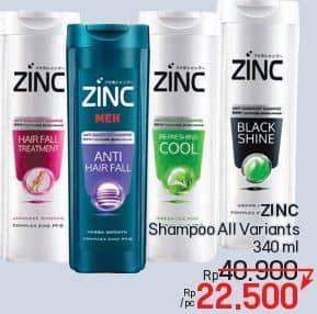 Promo Harga Zinc Shampoo All Variants 340 ml - LotteMart