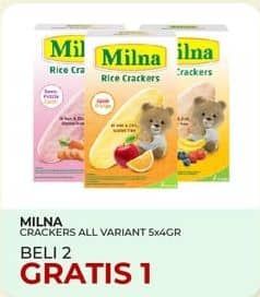 Promo Harga Milna Rice Crackers All Variants 5 pcs - Yogya