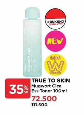 Promo Harga True To Skin Mugwort Cica Essence Toner 100 ml - Watsons