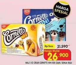 Promo Harga WALLS Cornetto Mini All Variants per 12 pcs 28 ml - Superindo