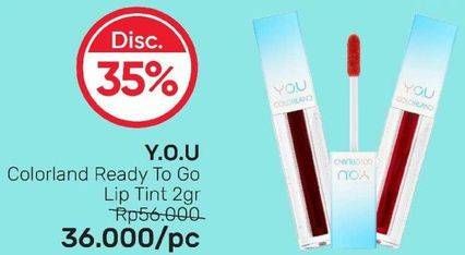 Promo Harga YOU Colorland Ready To Go Lip Tint 2 gr - Guardian