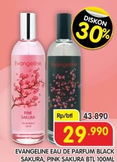 Promo Harga Evangeline Eau De Parfume Black Sakura, Pink Sakura 100 ml - Superindo