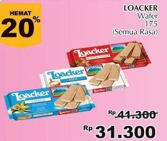 Promo Harga LOACKER Wafer All Variants 175 gr - Giant