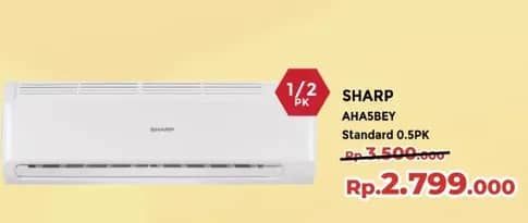 Promo Harga Sharp AH-A5BEY Air Conditioner Garuda Series  - Yogya