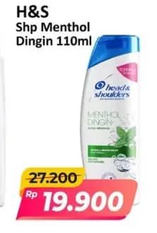 Promo Harga Head & Shoulders Shampoo Cool Menthol 160 ml - Alfamart