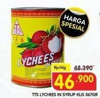 Promo Harga TTS Lychees In Syrup 567 gr - Superindo