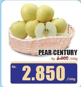 Promo Harga Pear Century per 100 gr - Hari Hari