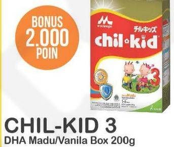 Promo Harga MORINAGA Chil Kid Gold Vanilla, Madu 200 gr - Alfamart