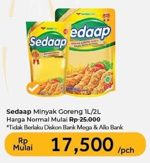 Promo Harga Sedaap Minyak Goreng 1000 ml - Carrefour