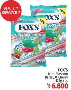 Promo Harga Foxs Crystal Candy Mint Blossom 125 gr - LotteMart