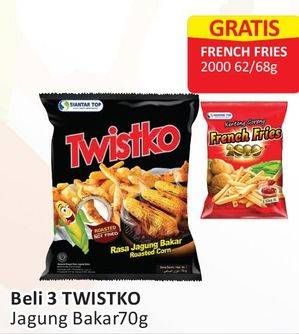 Promo Harga TWISTKO Snack Jagung Bakar 70 gr - Alfamart
