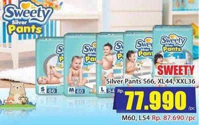 Promo Harga SWEETY Silver Pants S66, XL44, XXL36  - Hari Hari