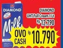 Promo Harga DIAMOND Milk UHT Full Cream 1 ltr - Hypermart