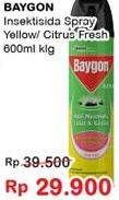 Promo Harga BAYGON Insektisida Spray Citrus Fresh 600 ml - Indomaret