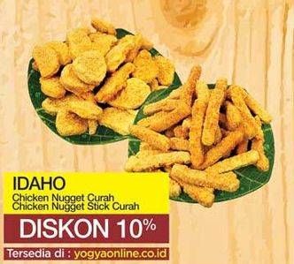 Promo Harga IDAHO Idahi Chicken Stick /Nugget Curah per 100 gr - Yogya
