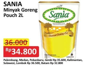 Promo Harga Sania Minyak Goreng 2000 ml - Alfamart