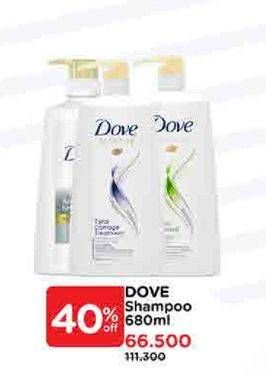 Promo Harga Dove Shampoo 680 ml - Watsons