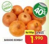 Promo Harga Bawang Bombay per 100 gr - Superindo