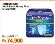 Promo Harga Confidence Adult Diapers Heavy Flow L8, M10 8 pcs - Indomaret