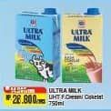 Promo Harga Ultra Milk Susu UHT Full Cream, Coklat 750 ml - Alfamart