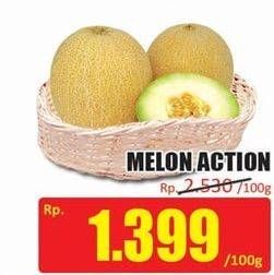 Promo Harga Melon Action per 100 gr - Hari Hari