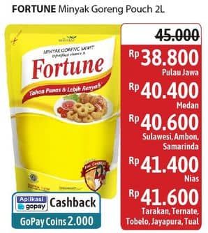 Promo Harga Fortune Minyak Goreng 2000 ml - Alfamidi