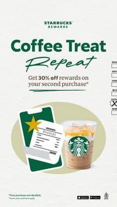 Promo Harga Coffee Treat Repeat  - Starbucks