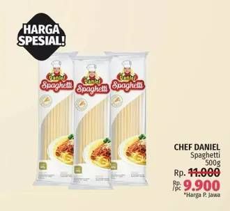 Promo Harga CHEF DANIEL Spaghetti 500 gr - LotteMart