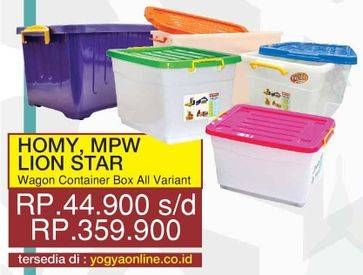 Promo Harga MPW / LION STAR / HOMY Container All Variants  - Yogya
