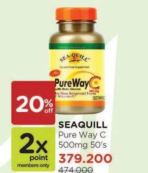 Promo Harga SEA QUILL Pure Way C 500 50 pcs - Watsons