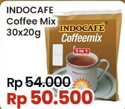 Promo Harga Indocafe Coffeemix 3in1 per 30 sachet 20 gr - Indomaret