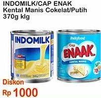 Indomilk / Cap Enak Kental Manis Cokelat/Putih 370g klg