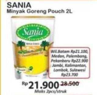 Promo Harga SANIA Minyak Goreng 2000 ml - Indomaret