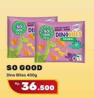 Promo Harga So Good Chicken Nugget Dinobites 400 gr - Yogya