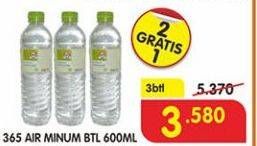 Promo Harga 365 Air Minum per 3 botol 600 ml - Superindo