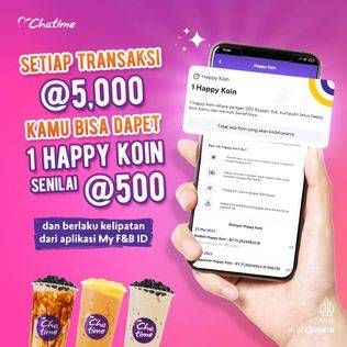 Promo Harga Happy Koin Chatime  - Chatime