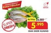 Promo Harga Ikan Ekor Kuning per 100 gr - Superindo