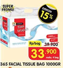 Promo Harga 365 Facial Tissue 1000 gr - Superindo